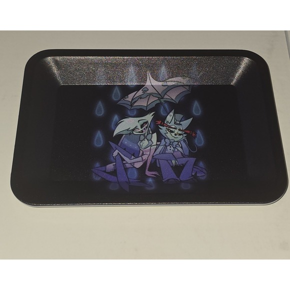 The Unbranded Brand Other - Angel Husk‎ Small Metal Rolling Tray 7x5 Hazbin Hotel Utility Tin Loser Baby NEW